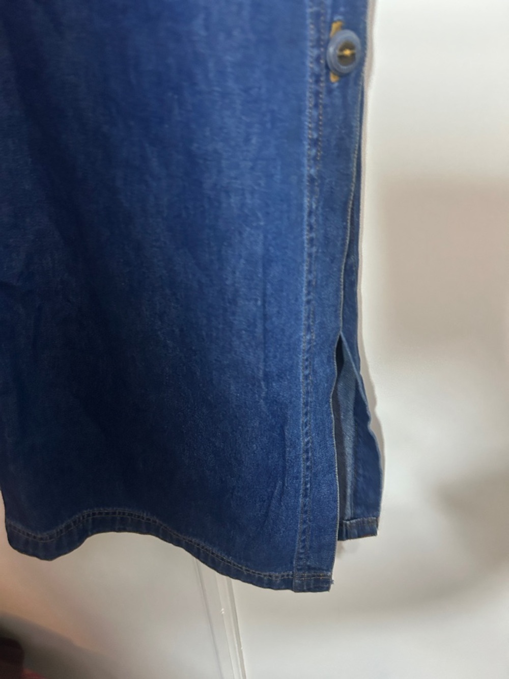 Vintage Denim Maxi Dress - Picture 5 of 6